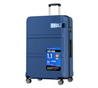 Kono Valise Extra Grande 85cm Légère ABS+PC 4 roulettes, Marine