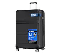 Kono Valise Extra Grande 85cm Légère ABS+PC 4 roulettes, Noir