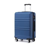 Kono Valise Extra Grande 85cm Valise de Voyage Légère 32 Pouces en ABS et PC à 4 roulettes et Serrure TSA, Marine