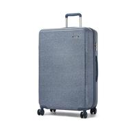 Kono Valise Grand 75cm Valise 4 Roues PC+ABS étui Rigide Sac de Voyage avec Serrure à Combinaison TSA (Denim Bleu)