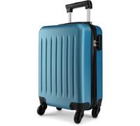 Kono Valise Grand 75x48x30cm Valise de Voyage Dure de Chariot à Coquille d'ABS de Bagage avec la Valise de Mode de 4 Roues, Marine