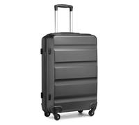 Kono Valise Grand Rigide en ABS+PC avec 4 roulettes Pivotantes et Serrure TSA, Noir, 28"