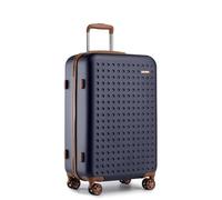 Kono Valise Grande 75cm 85L ABS+PC Rigide,Valise de Voyage avec 4 roulettes 360° et Serrure TSA Idéal Voyage d'affaires,Long Séjours（Marine）