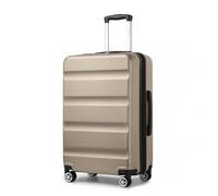 Kono Valise Grande 75x48x30cm Bagage Valise de Voyage ABS+PC Rigide Ultra Légère Trolley avec 4 roulettes et Serrure à TSA, Or