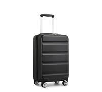 Kono Valise Grande 75x48x30cm Bagage Valise de Voyage ABS+PC Rigide Ultra Légère Trolley avec 4 roulettes et Serrure à TSA, Noir