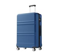 Kono Valise Grande Taille 28 Pouces, Valise Chariot Rigide ABS+PC légère à 4 roulettes, Marine