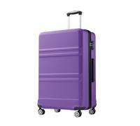 Kono Valise Grande Taille 28 Pouces, Valise Chariot Rigide ABS+PC légère à 4 roulettes, Violet
