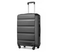 Kono Valise Grande Taille 75x51x28cm ABS avec Bagages à Main à 4 roulettes Pivotantes avec Serrure à Combinaison, 90L, Gris