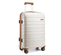 Kono Valise légère à Coque Rigide pour Voyage, Crème, Blanc, Medium 24 inch, Valise Rigide Moyenne