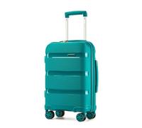 Kono Valise Moyenne 65x42.5x25cm Valise de Voyage Valise Rigide en Polypropylène Légere à 4 roulettes avec Serrure TSA Intégré, Bleu