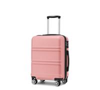 Kono Valise Moyenne Légère en ABS Robuste Trolley de Voyage 20" avec Serrure TSA et Roues Pivotantes à 360, Nude
