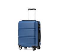 Kono Valise Moyenne Légère en ABS Robuste Trolley de Voyage 20" avec Serrure TSA et Roues Pivotantes à 360, Marine