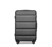 Kono Valise Moyenne Rigide en ABS+PC avec 4 roulettes Pivotantes et Serrure TSA, Gris, 24"