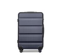 Kono Valise Moyenne Rigide en ABS+PC avec 4 roulettes Pivotantes et Serrure TSA, Marine, 24"