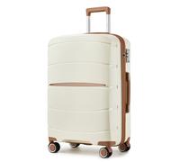 Kono Valise Moyenne Taille Valise de Voyage 66.5x45.5x24cm Rigide Légere Trolley en Polypropylène à 4 roulettes et Serrure