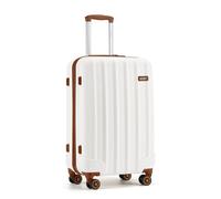 Kono Valise Moyenne Taille Valises 67x43.5x25.5cm Valise de Voyage avec roulettes Légere Rigide ABS Bagage, 73L, Crème (24"" Petite)