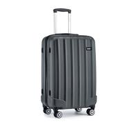 Kono Valise Moyenne Taille Valises 67x43.5x25.5cm Valise de Voyage avec roulettes Légere Rigide ABS Bagage, 73L, Gris (24"" Petite)