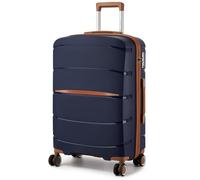Kono Valise Moyenne Taille Valises de Voyage 66.5x45.5x24cm Rigide Trolley en Polypropylène à 4 roulettes et Serrure TSA, Marine
