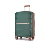 Kono Valise Moyenne Taille Valises de Voyage 66.5x45.5x24cm Trolley en Polypropylène à 4 roulettes et Serrure Combinaison TSA,Vert
