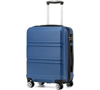 Kono Valise Petite Légère en ABS+PC Robuste Trolley de Voyage 20" avec Serrure TSA et Roues Pivotantes à 360, Marine