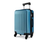 Kono Valise Rigide ABS Taille Moyenne Bagage de 24 Pouces Léger 4 roulettes (24",Marine)
