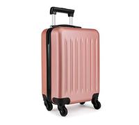 Kono Valise Rigide ABS Taille Moyenne Bagage de 24 Pouces Léger 4 roulettes (24",Nu)