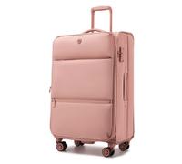 Kono Valise Souple Moyenne Taille 74.5x44x32 cm | Valise Bagage Souple Extensible 5cm, Cadenas TSA, Roues 360° Silencieuses, Rose