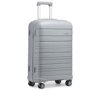 Kono Valise Trolley 76cm Valise Rigide Enregistrement en Polypropylène Ultra Léger à 4 roulettes avec Serrure TSA Intégré, Gris