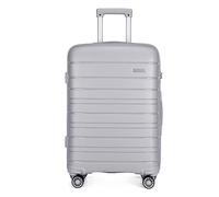 Kono Valise Trolley Moyenne 65cm Valise de Transport Rigide en Polypropylène Ultra Léger à 4 roulettes avec Serrure TSA Intégré 66L (Gris)