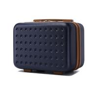 Kono Vanity Case Rigide ABS+PC Léger et Portable, Trousse de Toilette 31x25x16 cm 11L pour Voyage, Marine