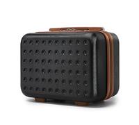 Kono Vanity Case Rigide ABS+PC Léger et Portable, Trousse de Toilette 31x25x16 cm 11L pour Voyage, Noir