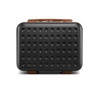 Kono Vanity Case,Trousse de Toilette Rigide ABS Léger 31x16x25cm,Valise Cabine Portable pour Voyage d'affaires Weekend（Noir）