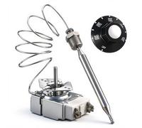 Konohan Rx-2-24 Ensemble de thermostat pour friteuse avec bouton de commande 3/8" Mpt Stuff Box pour friteuse commerciale compatible avec Atosa 301030004 Robertshaw 5300-402 Rx Series Millivolt