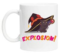 Konosuba Chomusuke Explosion Tasse de Tasse Réutilisable en Verre Blanc Pour le café de thé Coffee Cup