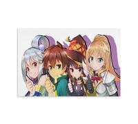 KonoSuba God's Blessing on This Wonderful World Lot de 30 posters décoratifs sur toile, art mural, pour salon, chambre à coucher, art mural, impression murale, décoration moderne, pour chambre