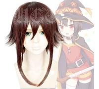 KonoSuba God's Blessing On This Wonderful World Megumin Brown Fluffy Cosplay Wig