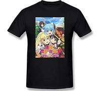 Konosuba Men's T-Shirt Graphic Printed Black Tee 3XL