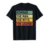 Konrad The Man The Myth The Legend Citation personnalisée Amusante T-Shirt