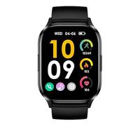 Konrow Montre connectée K-Watch Écran 2.01'' Microphone intégré IP67 Noir