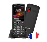 Konrow Senior 280 (Écran 2.8'' - Double Sim - Avec Station de charge) Noir