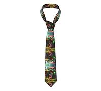 KoNsev Cravates de pompier pour homme - Cravate formelle - Pour mariage, marié, cadeaux., Tracteur agricole fantastique, taille unique