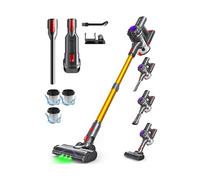 Konsoefuly Aspirateur Balai sans Fil,35kPa ,6-en-1, 35 Minutes d'Autonomie avec Batterie Amovible