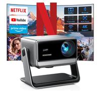 Konsoefuly Vidéoprojecteur 4K WiFi Bluetooth Netflix Dolby Portable Compatible HDMI USB iOS Android TV Stick PS5