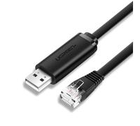 Konsolenkabel UGREEN CM204, USB - RJ45 für Netzwerkgeräte, 1,5 m, schwarz