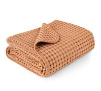 Konssy Couverture gaufrée pour bébés garçons et Filles, couvertures d'emmaillotage Neutres, Douces et légères pour Tout-Petits et Enfants (Marron)