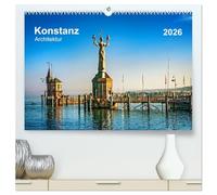 Konstanz Architektur (hochwertiger Premium Wandkalender 2026 DIN A2 quer), Kunstdruck in Hochglanz: Bekannte und weniger bekannte Gebäude in der Altstadt von Konstanz laden zum anschauen ein.