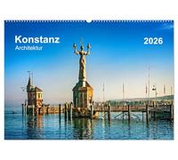 Konstanz Architektur (Wandkalender 2026 DIN A2 quer), CALVENDO Monatskalender: Bekannte und weniger bekannte Gebäude in der Altstadt von Konstanz laden zum anschauen ein.