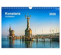 Konstanz Architektur (Wandkalender 2026 DIN A4 quer), CALVENDO Monatskalender: Bekannte und weniger bekannte Gebäude in der Altstadt von Konstanz laden zum anschauen ein.