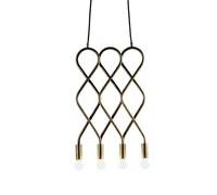 Konsthantverk Eld Suspension Laiton Brut X 4