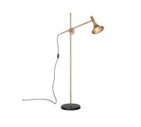 Konsthantverk Lampe sur pied Megafon laiton brut. pied noir